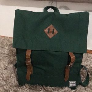 herschel | green back pack